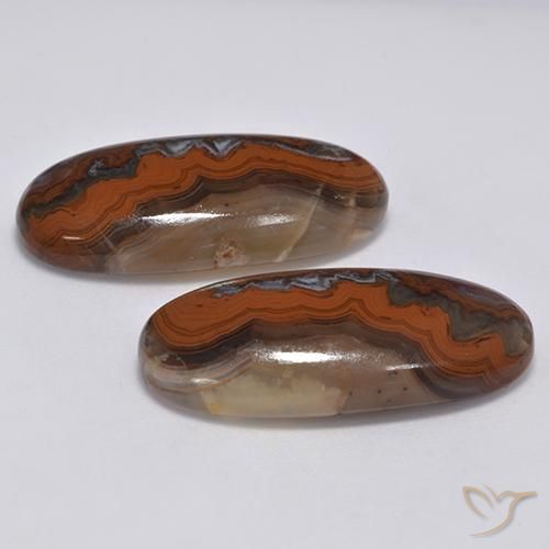 37.57 ct natürliche Mehrfarbig Jaspis-Edelsteine, Oval, Lichtundurchlässig