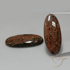 33.83 ct natürliche Mehrfarbig Jaspis-Edelsteine, Oval, Lichtundurchlässig