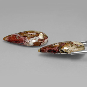  ct natürliche Mehrfarbig Jaspis-Edelsteine, Birnenform, Lichtundurchlässig