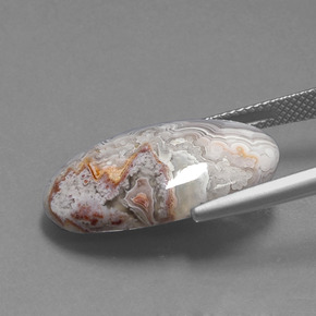 13,07 ctw natürlicher mehrfarbiger Jaspis, Oval Schliff, Lichtundurchlässig