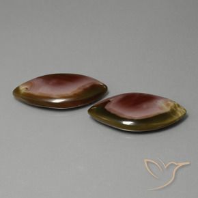 28.64 ct natürliche Mehrfarbig Jaspis-Edelsteine, Marquise, Lichtundurchlässig