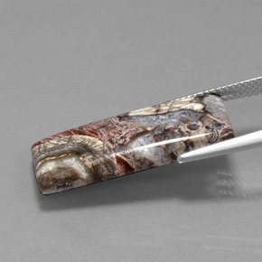 9,17 ctw natürlicher Mehrfarbig Jaspis, Baguette, Lichtundurchlässig