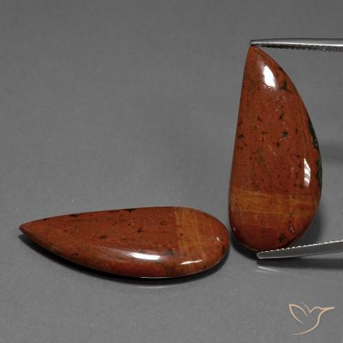 25.89 ct natürliche Mehrfarbig Jaspis-Edelsteine, Ausgefallene Form, Lichtundurchlässig