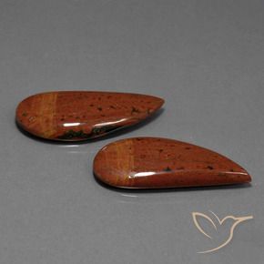 25.89 ct natürliche Mehrfarbig Jaspis-Edelsteine, Ausgefallene Form, Lichtundurchlässig