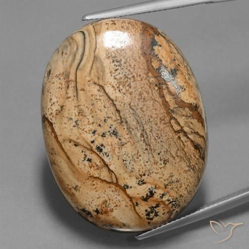 57.19ct Natürlicher Mehrfarbig Jaspis, Oval, Lichtundurchlässig