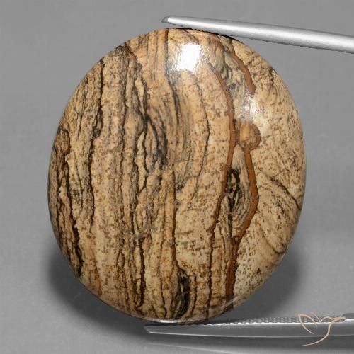 48.53ct Natürlicher Mehrfarbig Jaspis, Oval, Lichtundurchlässig