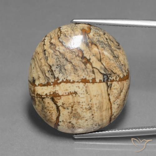 37.82ct Natürlicher Mehrfarbig Jaspis, Oval, Lichtundurchlässig
