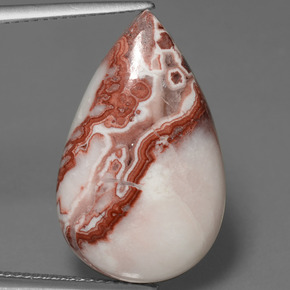 9,17 ctw natürlicher Mehrfarbig Jaspis, Birnenform, Lichtundurchlässig