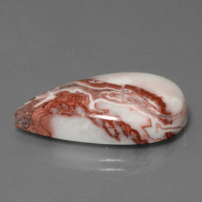 9,17 ctw natürlicher Mehrfarbig Jaspis, Birnenform, Lichtundurchlässig