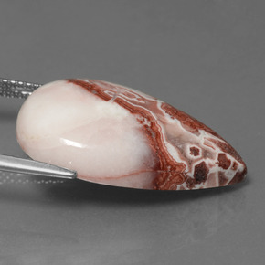 9,17 ctw natürlicher Mehrfarbig Jaspis, Birnenform, Lichtundurchlässig