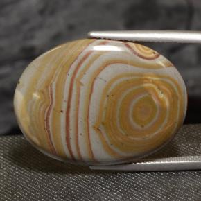 9,17 ctw natürlicher Mehrfarbig Jaspis, Oval Schliff, Lichtundurchlässig