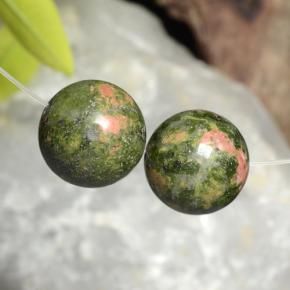 33,98 ct natürliche mehrfarbiger Jaspis-Edelsteine, Sphäre / Kugel, Lichtundurchlässig