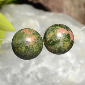 33,98 ct natürliche mehrfarbiger Jaspis-Edelsteine, Sphäre / Kugel, Lichtundurchlässig