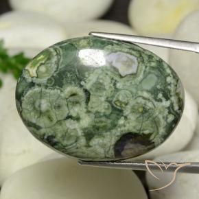 9,17 ctw natürlicher Mehrfarbig Jaspis, Oval, Lichtundurchlässig