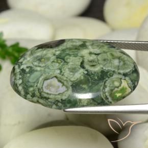 9,17 ctw natürlicher Mehrfarbig Jaspis, Oval, Lichtundurchlässig