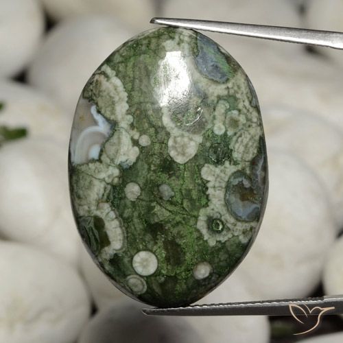 26.41ct Natürlicher Mehrfarbig Jaspis, Oval, Lichtundurchlässig