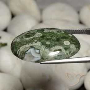 9,17 ctw natürlicher Mehrfarbig Jaspis, Oval, Lichtundurchlässig
