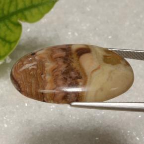 9,17 ctw natürlicher Mehrfarbig Jaspis, Oval Schliff, Lichtundurchlässig