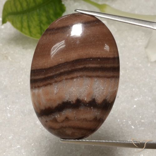 23.78ct Natürlicher Mehrfarbig Jaspis, Oval, Lichtundurchlässig