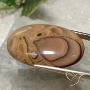 9,17 ctw natürlicher Mehrfarbig Jaspis, Oval, Lichtundurchlässig