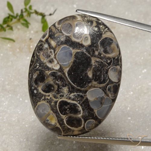 47.06ct Natürlicher Mehrfarbig Jaspis, Oval, Lichtundurchlässig