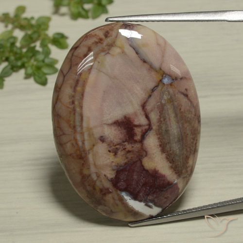 26.89ct Natürlicher Mehrfarbig Jaspis, Oval, Lichtundurchlässig