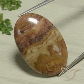 9,17 ctw natürlicher Mehrfarbig Jaspis, Oval, Lichtundurchlässig