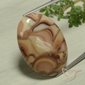 9,17 ctw natürlicher Mehrfarbig Jaspis, Oval, Lichtundurchlässig