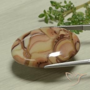 9,17 ctw natürlicher Mehrfarbig Jaspis, Oval, Lichtundurchlässig