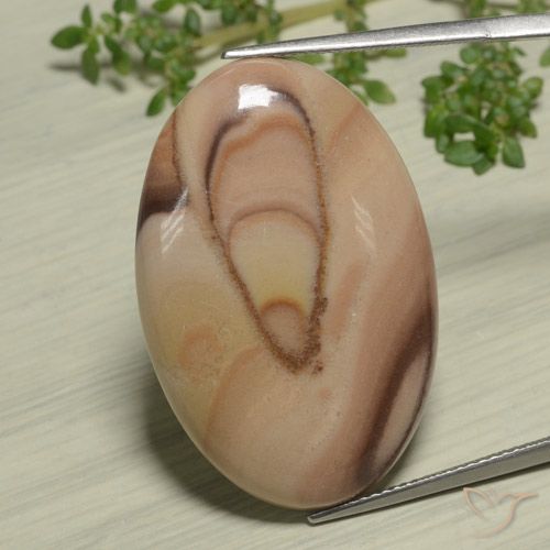 23.72ct Natürlicher Mehrfarbig Jaspis, Oval, Lichtundurchlässig