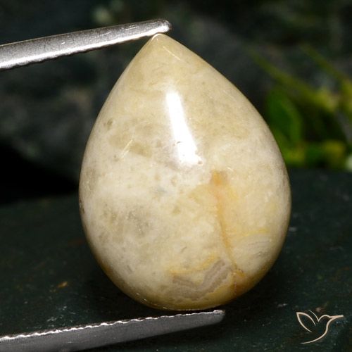 8.73ct Natürlicher Mehrfarbig Jaspis, Birnenform, Lichtundurchlässig