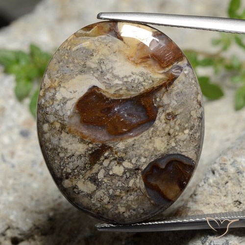 29.47ct Natürlicher Mehrfarbig Jaspis, Oval, Lichtundurchlässig