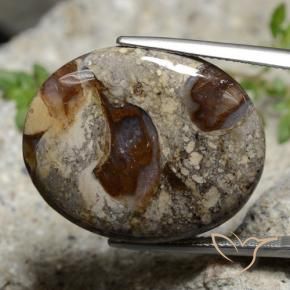 9,17 ctw natürlicher Mehrfarbig Jaspis, Oval, Lichtundurchlässig