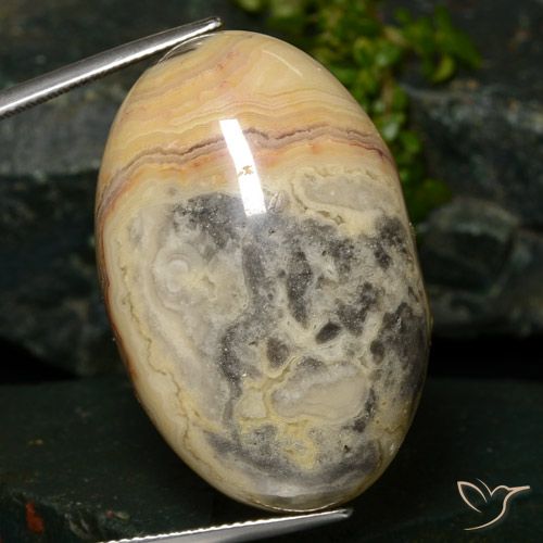 60.46ct Natürlicher Mehrfarbig Jaspis, Oval, Lichtundurchlässig