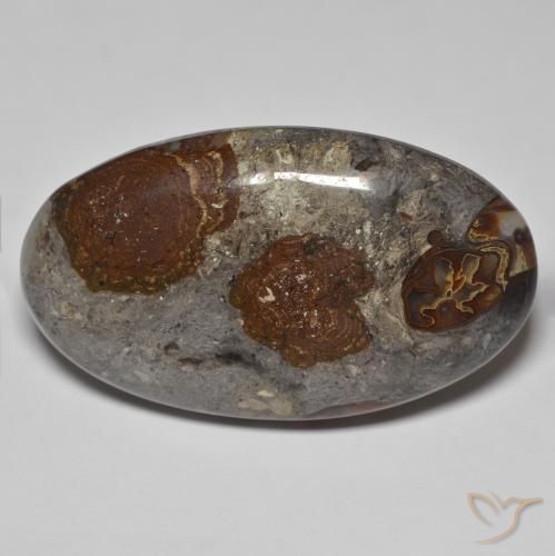 46.26ct Natürlicher Mehrfarbig Jaspis, Oval, Lichtundurchlässig