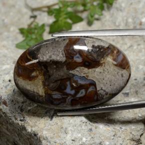 9,17 ctw natürlicher Mehrfarbig Jaspis, Oval Schliff, Lichtundurchlässig