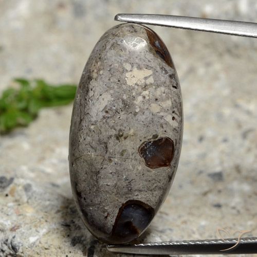 16.16ct Natürlicher Mehrfarbig Jaspis, Oval, Lichtundurchlässig