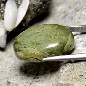 9,17 ctw natürlicher Mehrfarbig Jaspis, Oval Schliff, Lichtundurchlässig