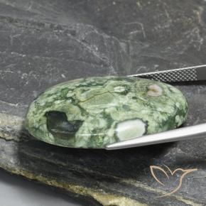9,17 ctw natürlicher Mehrfarbig Jaspis, Oval, Lichtundurchlässig
