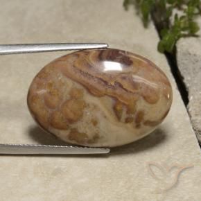 9,17 ctw natürlicher Mehrfarbig Jaspis, Oval, Lichtundurchlässig