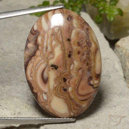 18.62ct Natürlicher Mehrfarbig Jaspis, Oval, Lichtundurchlässig