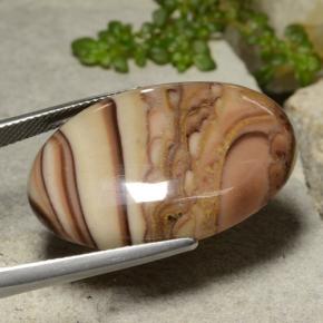 9,17 ctw natürlicher Mehrfarbig Jaspis, Oval Schliff, Lichtundurchlässig