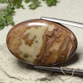 9,17 ctw natürlicher Mehrfarbig Jaspis, Oval, Lichtundurchlässig