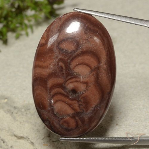 26.85ct Natürlicher Mehrfarbig Jaspis, Oval, Lichtundurchlässig