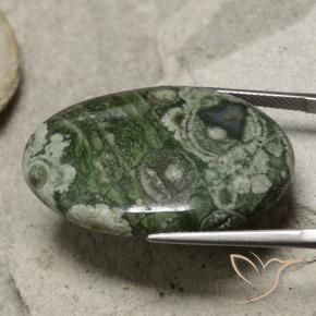 9,17 ctw natürlicher Mehrfarbig Jaspis, Oval, Lichtundurchlässig