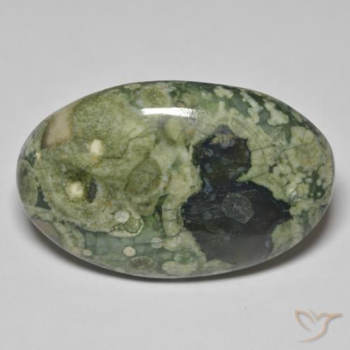33.43ct Natürlicher Mehrfarbig Jaspis, Oval, Lichtundurchlässig
