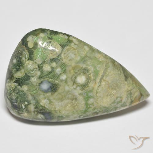 15.75ct Natürlicher Mehrfarbig Jaspis, Birnenform, Lichtundurchlässig