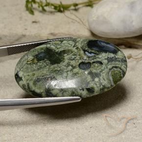 9,17 ctw natürlicher Mehrfarbig Jaspis, Oval, Lichtundurchlässig
