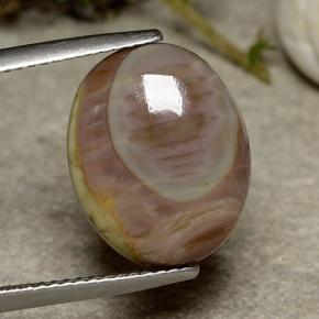 9,17 ctw natürlicher Mehrfarbig Jaspis, Oval Schliff, Lichtundurchlässig
