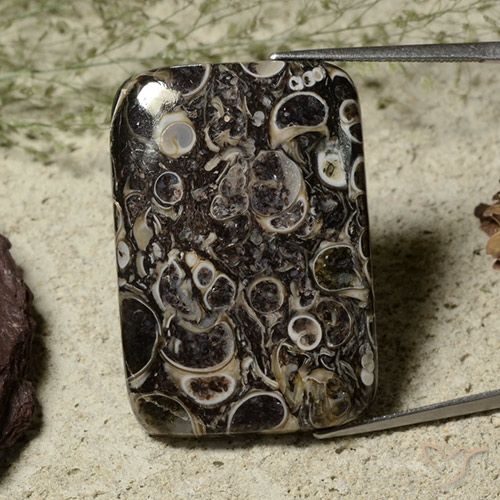36.39ct Natürlicher Mehrfarbig Jaspis, Kissen, Lichtundurchlässig